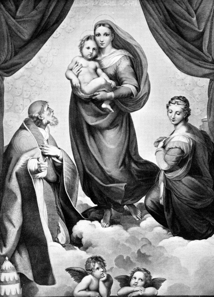 Detail of The Madonna in San Sisto by John L Stoddard