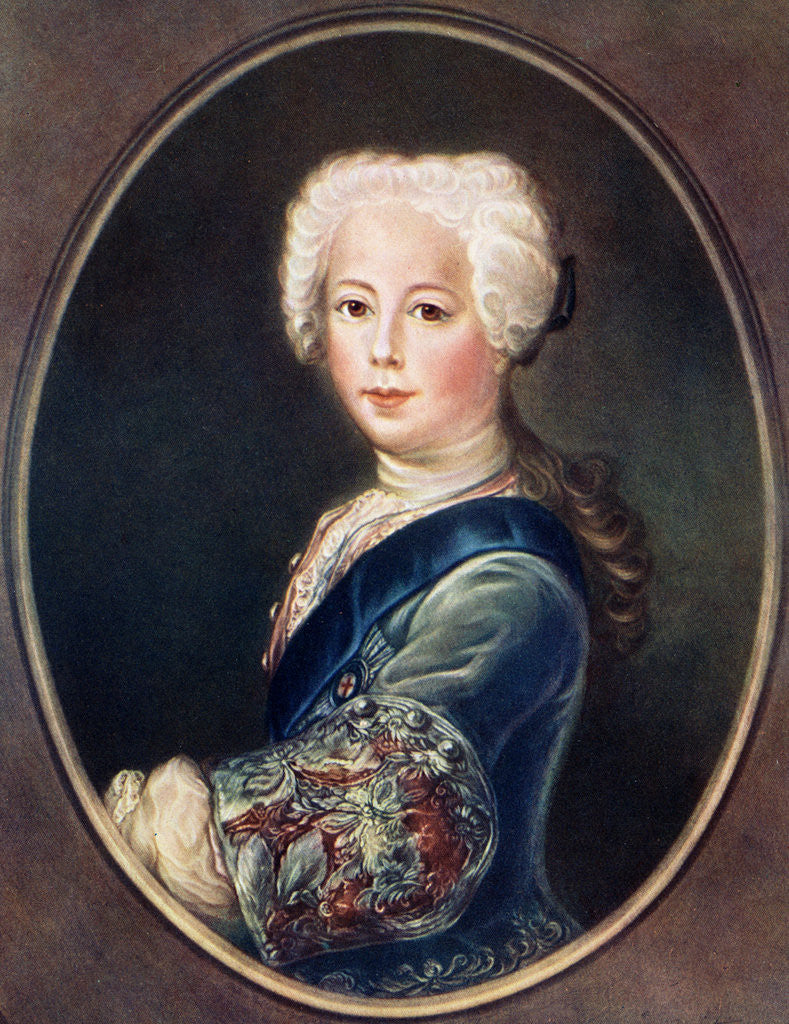 Detail of 'Cardinal York', Henry Benedict Maria Clement Stuart by A J Skrimshire