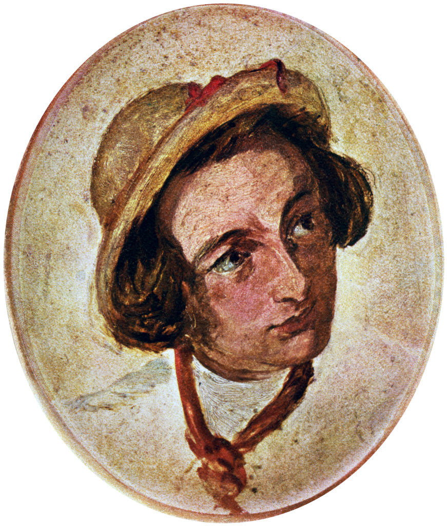 Detail of Dickens in the character of Sir Charles Coldstream by Augustus Leopold Egg