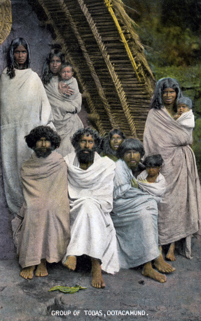 Detail of Group of Todas, Ootacamund, South Indian state of Tamil Nadu by Anonymous