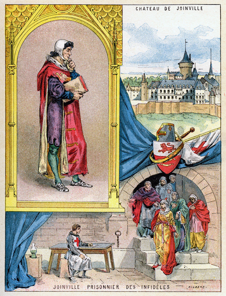 Detail of Jean de Joinville, chronicler of medieval France by Gilbert