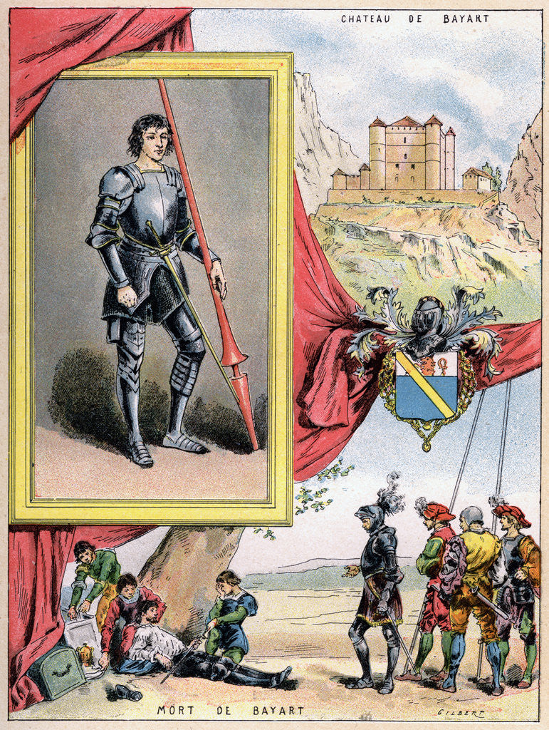 Detail of Pierre du Terrail, French soldier by Gilbert