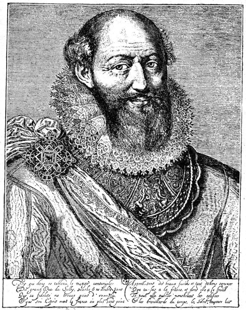 Detail of Maximilien de Béthune, duke of Sully by Anonymous