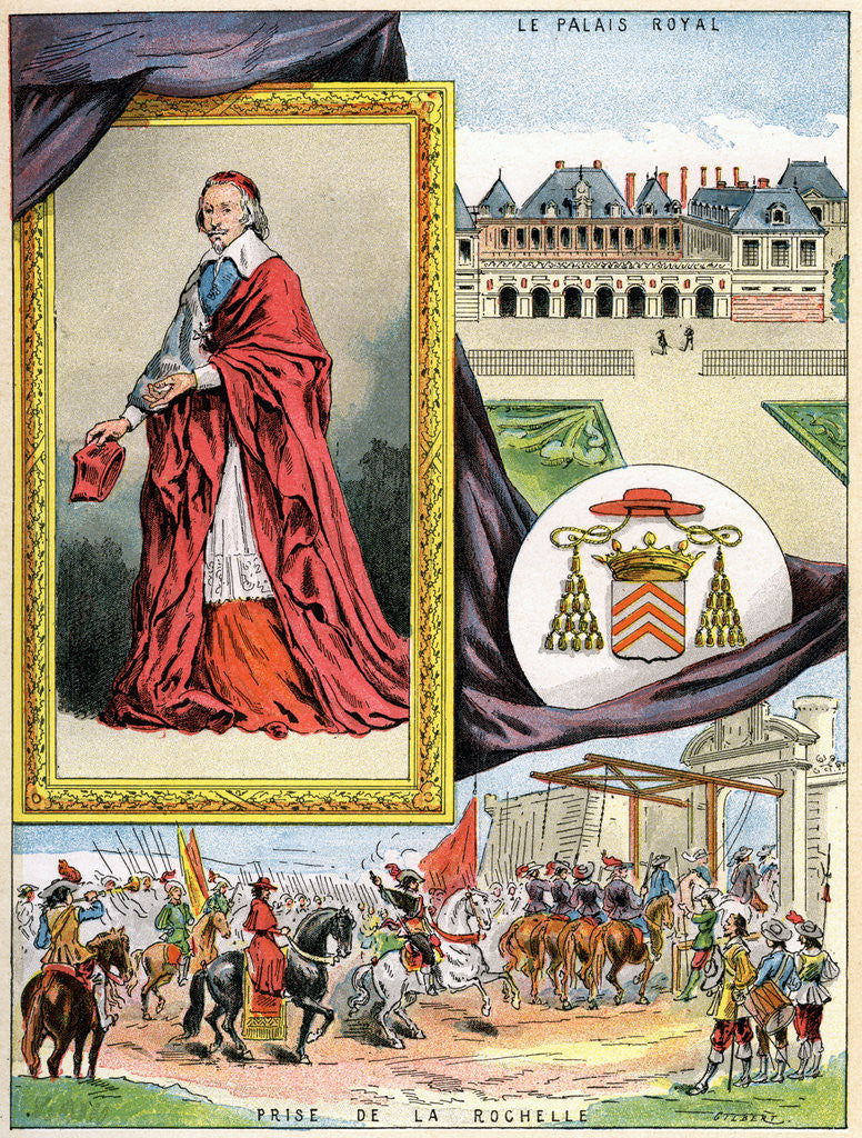 Detail of Cardinal Richelieu by Gilbert