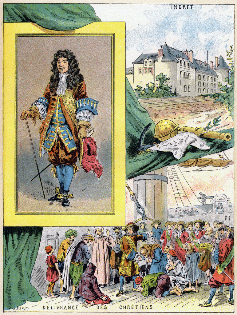 Detail of Abraham Duquesne, Marquis du Bouchet by Gilbert