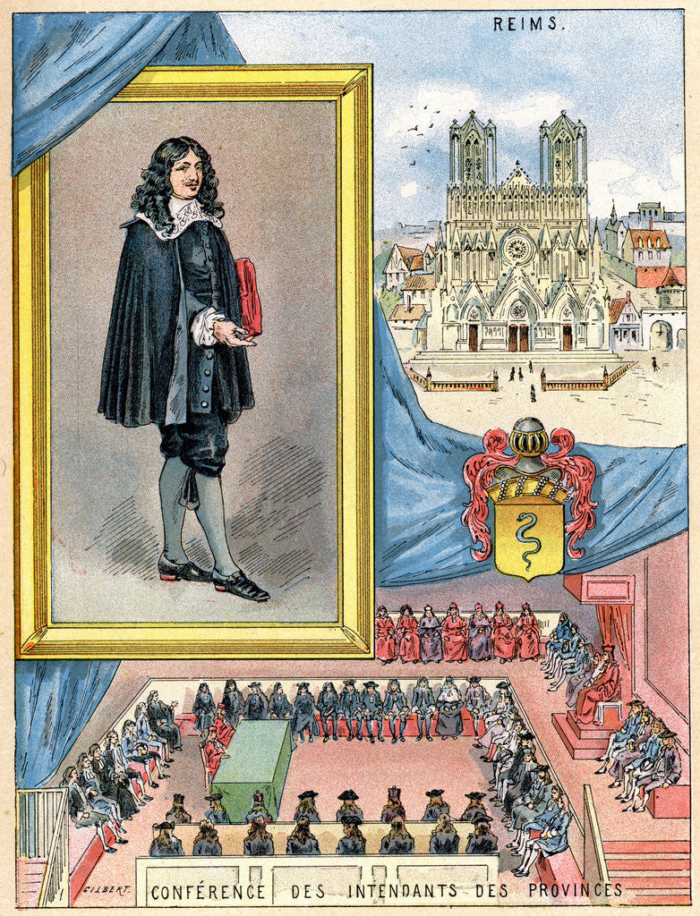 Detail of Jean-Baptiste Colbert, French minister of finance by Gilbert