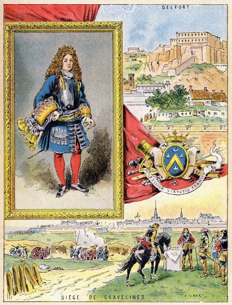 Detail of Sébastien le Prestre de Vauban, French military engineer by Gilbert