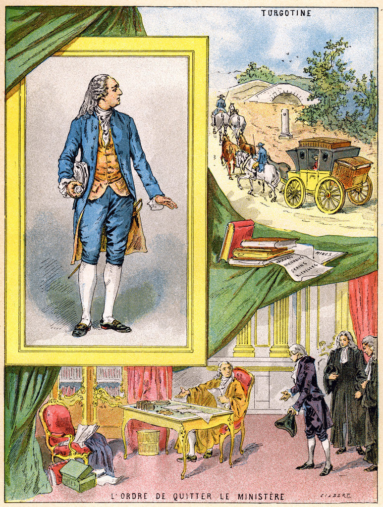 Detail of Anne Robert Jacques Turgot, French economist and statesman by Gilbert