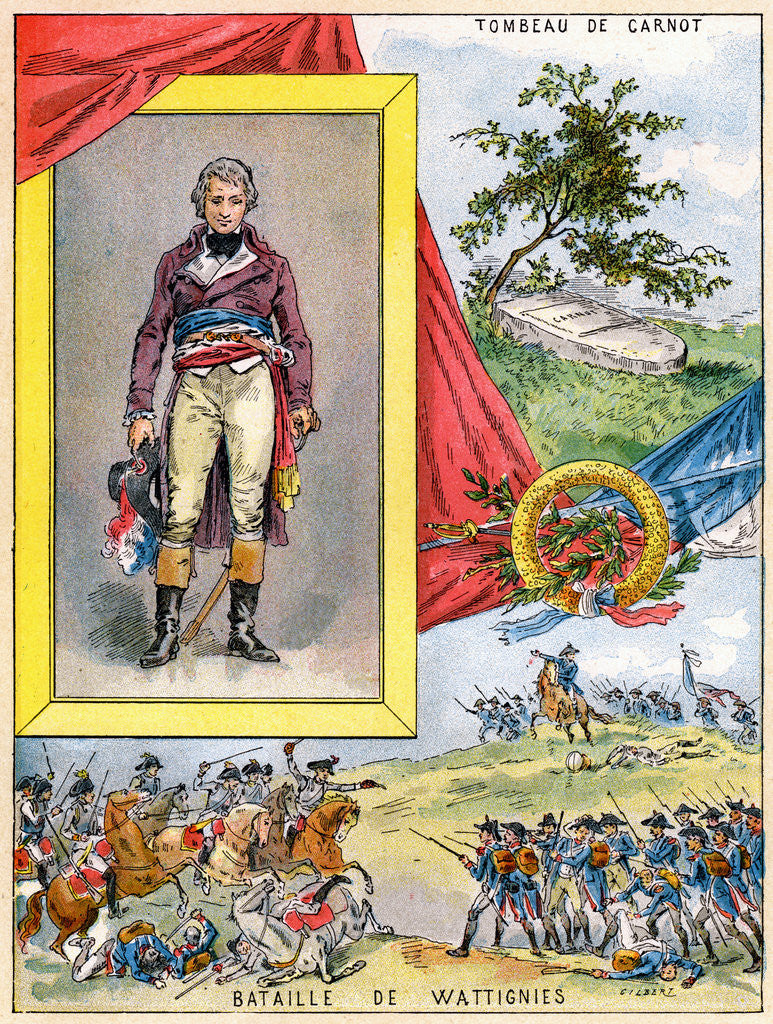 Detail of Lazare Carnot, French politician, engineer, and mathematician by Gilbert