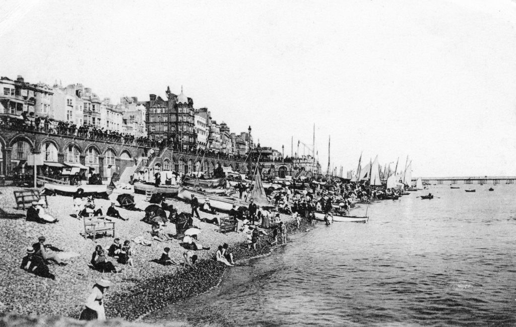 Detail of Brighton beach, East Sussex, c1900s-1920s by Anonymous