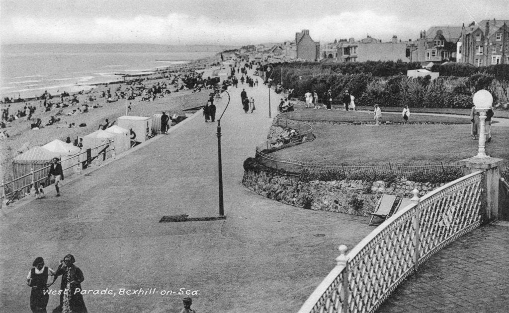 Detail of Holidaymakers on West Parade, Bexhill-on-Sea, East Sussex by Anonymous