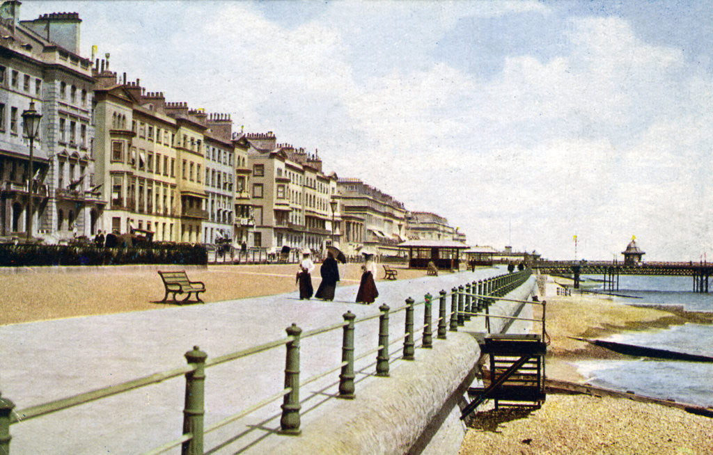 Detail of St Leonards, West Marina, from the pier by Anonymous