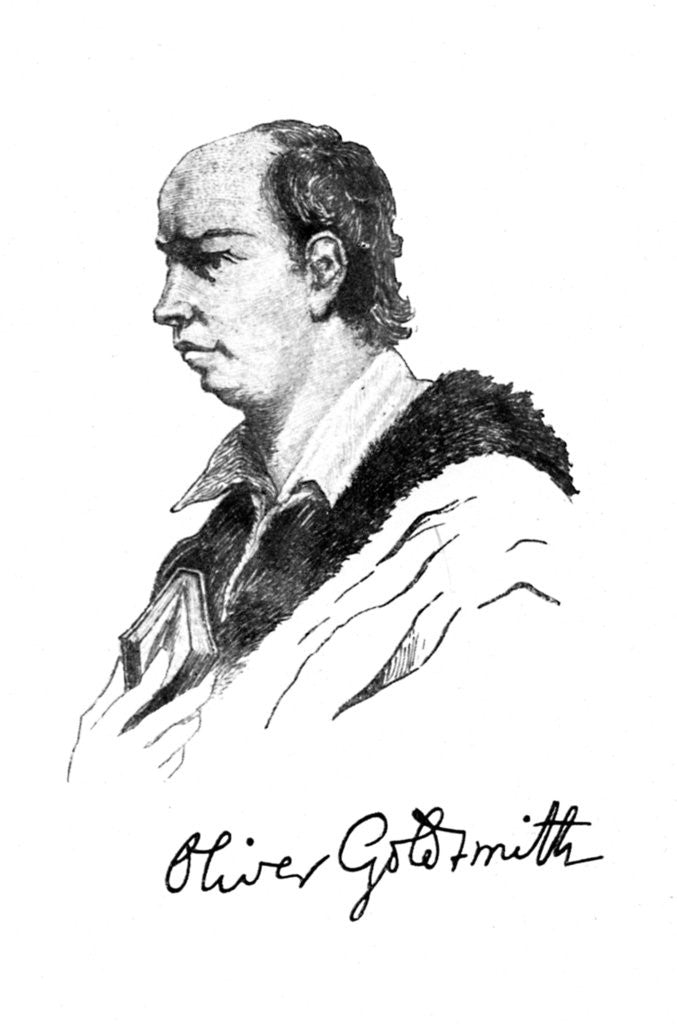Detail of Oliver Goldsmith, Irish writer, poet, and physician by Anonymous