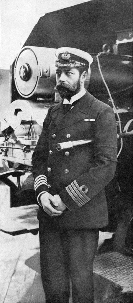 Detail of Prince George as a captain in the Royal Navy by Anonymous