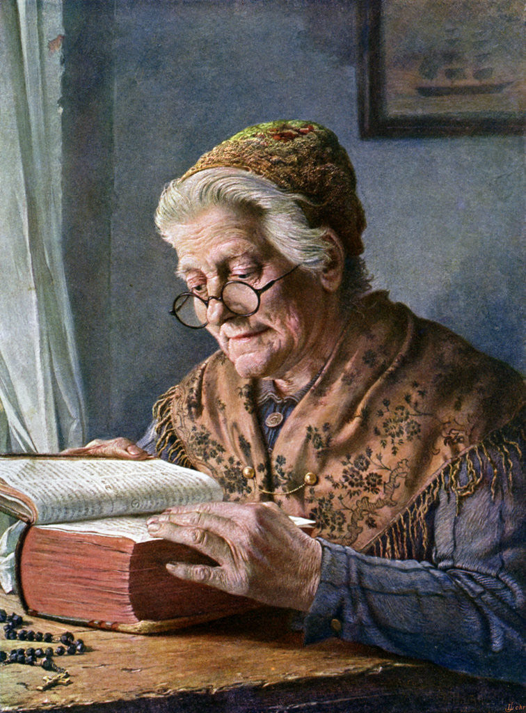 Detail of The Family Bible by Frederick Jasper