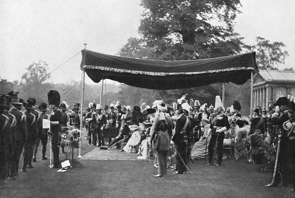 Detail of The coronation review by Anonymous