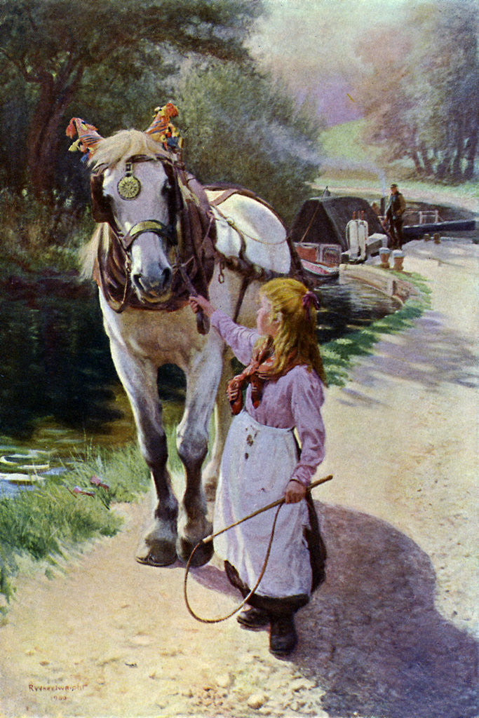 Detail of The Towing Path by Roland Wheelwright