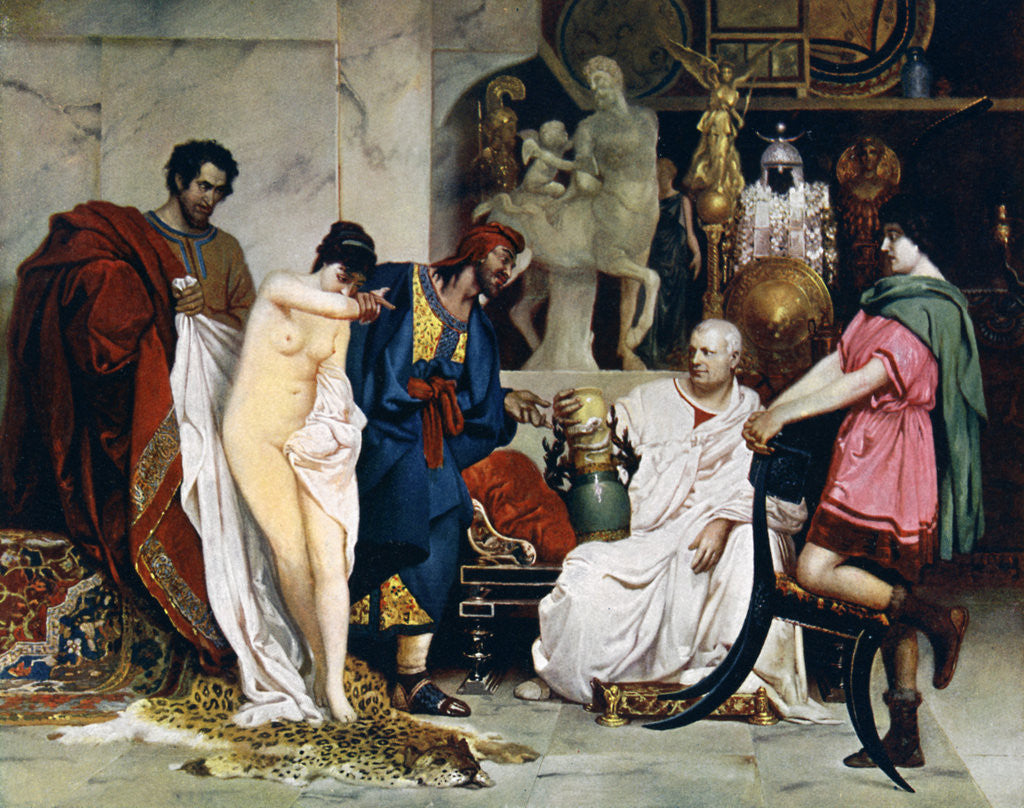 Detail of The Choice Between a Female Slave or a Vase by Anonymous