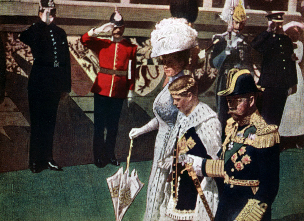 Detail of The investiture of the Prince of Wales, Carnarvon Castle by Marshall Herskovitz