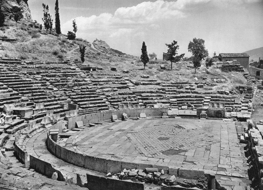 Detail of Theatre of Dionysus, Athens by Martin Hurlimann