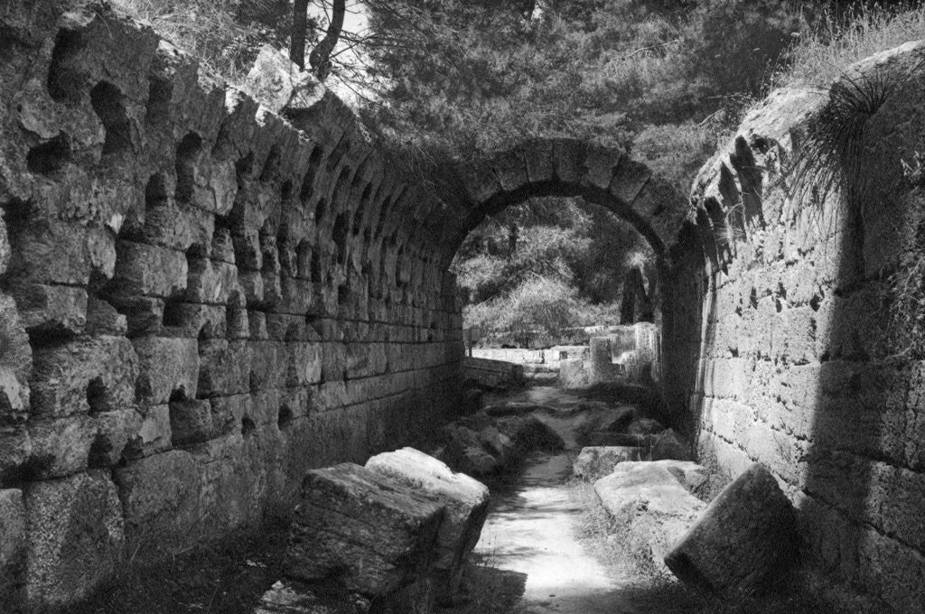 Detail of Entrance to the Stadion, Olympia, Greece by Martin Hurlimann