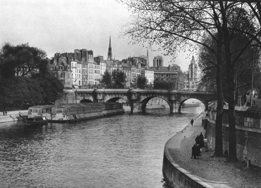 Detail of L'ile de la Cite, Paris by Martin Hurlimann