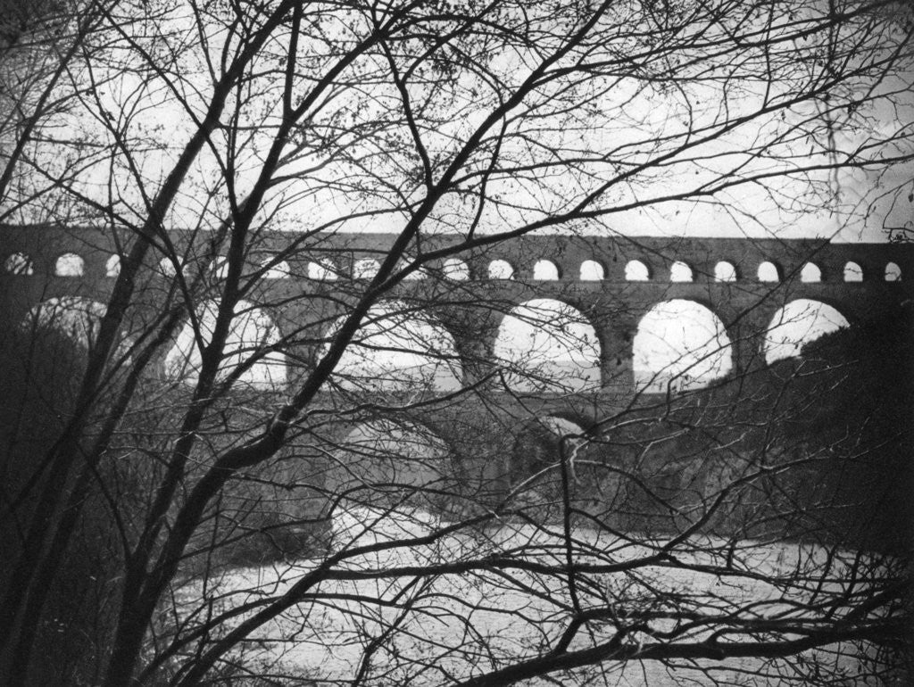 Detail of Pont du Gard, Provence, France by Martin Hurlimann