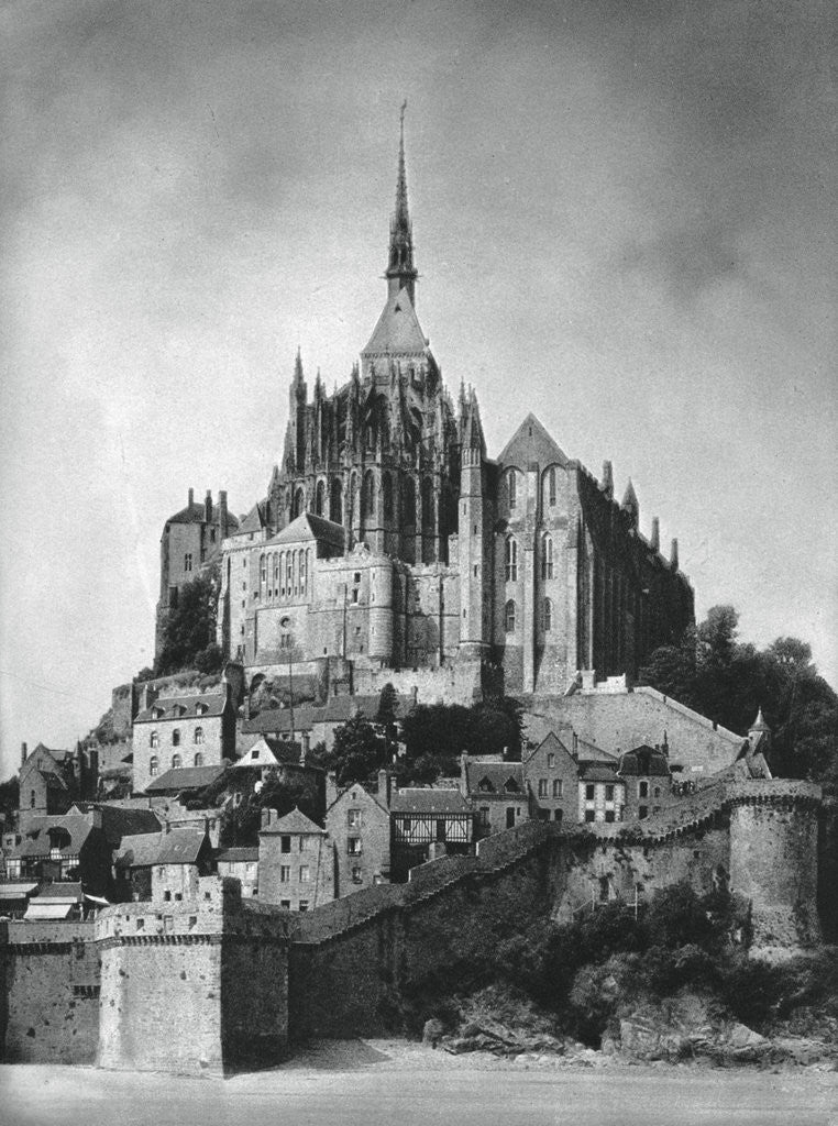 Detail of Mont Saint-Michel, Normandy, France by Martin Hurlimann