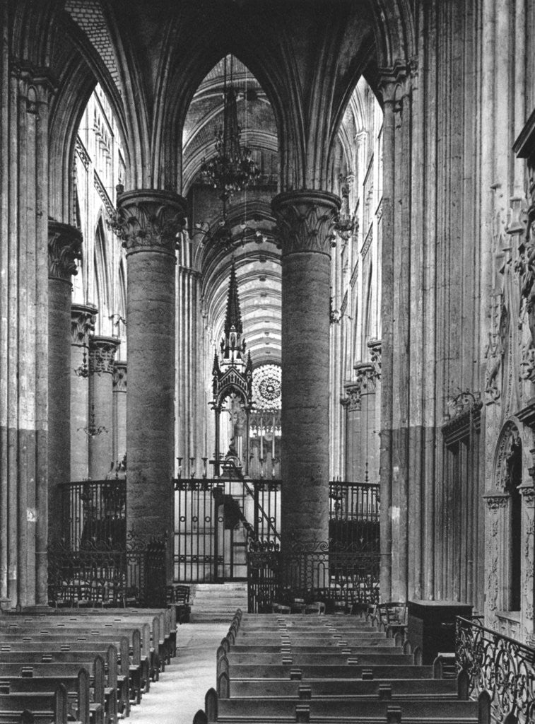 Detail of Interior of Rouen Cathedral, France by Martin Hurlimann