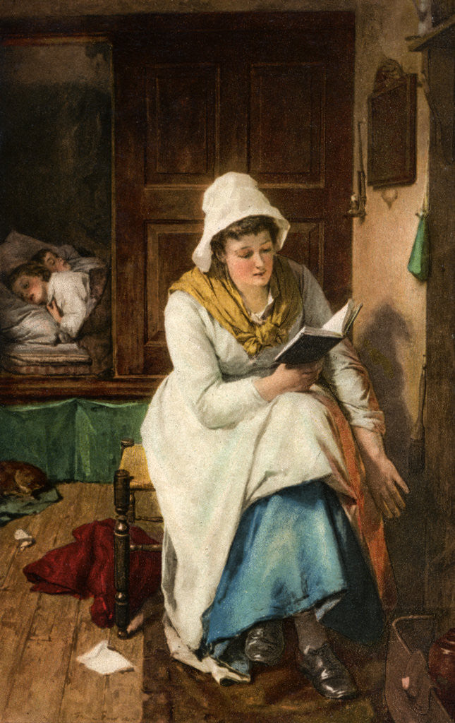 Detail of When the Children are Asleep by Anonymous