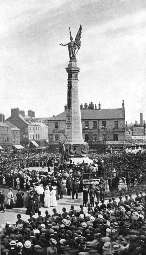 Detail of Unveiling the Northumberland War Memorial by George Frank