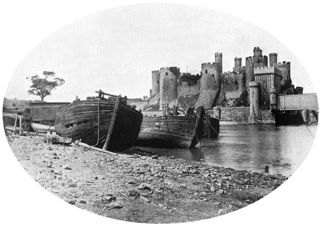 Detail of Conway Castle, north Wales by Ernest W Jackson