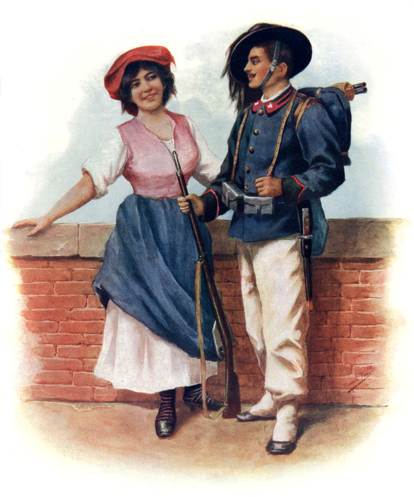 Detail of The Soldier's Farewell by H Kollien