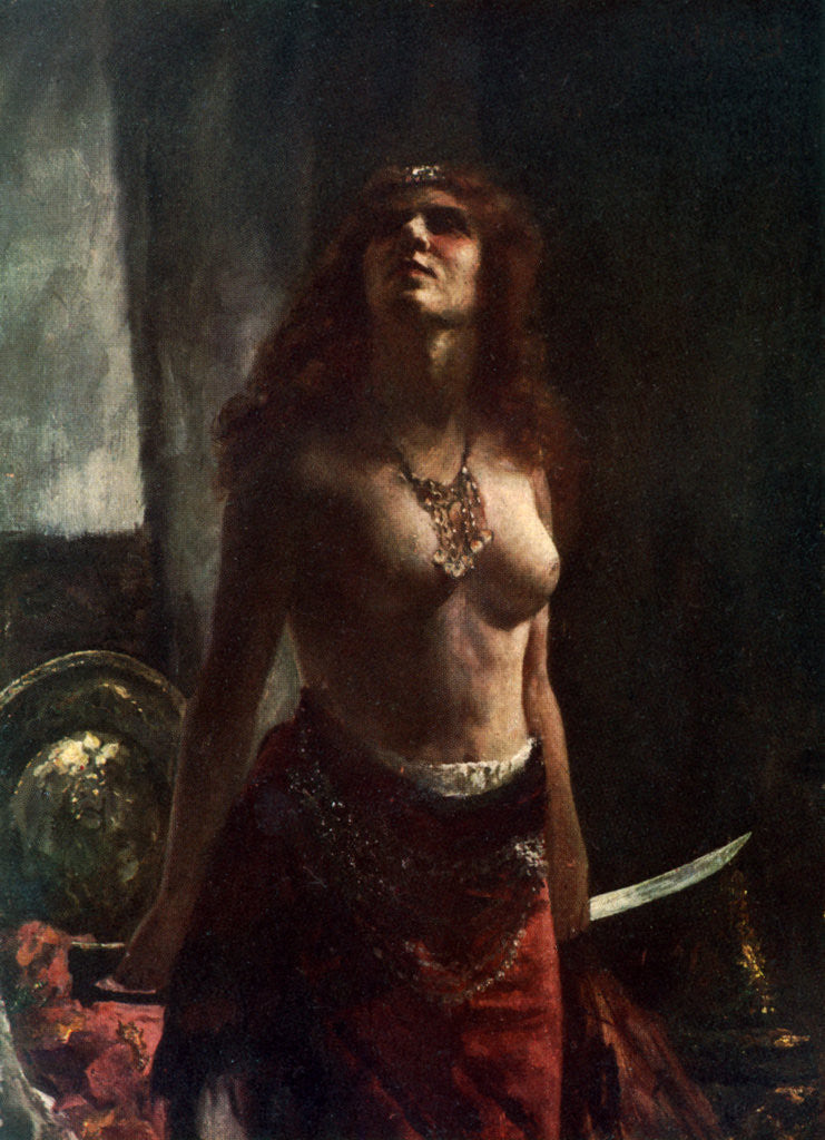 Detail of In the Tent of the Assyrian by Valentine Davis