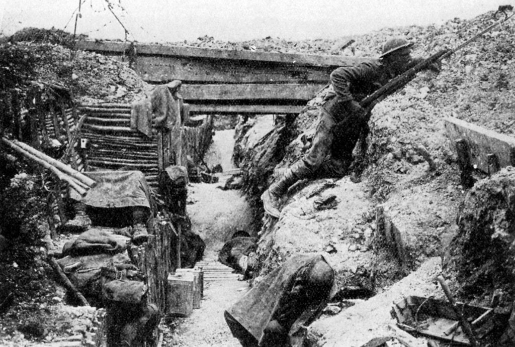 Detail of The front line at Ovillers, Battle of the Somme, Picardy, France, July 1916 by Anonymous