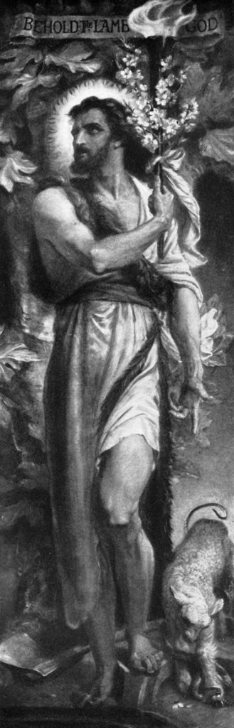 Detail of John the Baptist by Frederic Shields