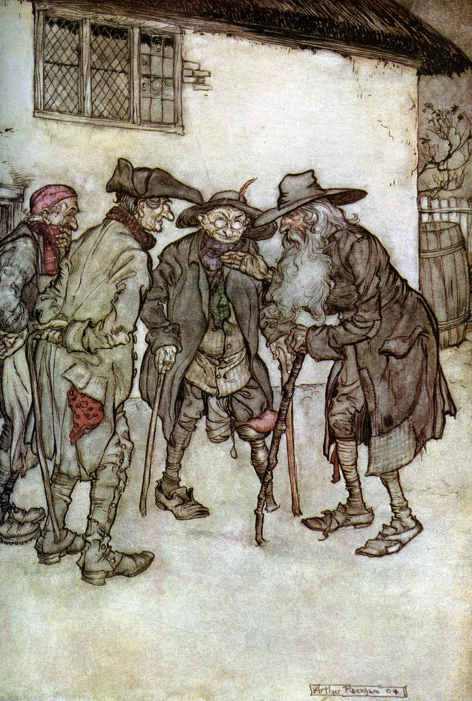 Detail of Rip Van Winkle by Arthur Rackham