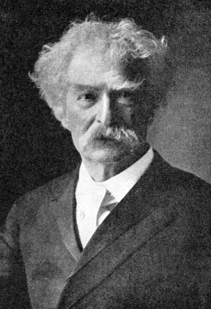 Detail of 'Mark Twain', The greatest of all American humorists by Rischgitz Collection