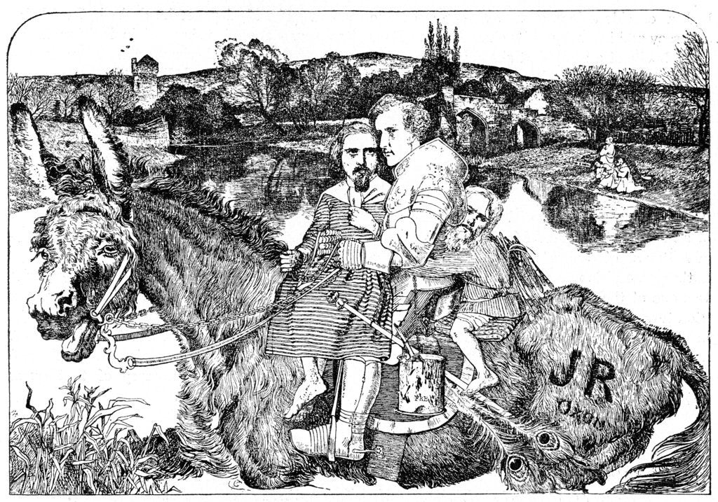 Detail of Skit on 'Sir Isumbras' and the P.R.B by Anonymous