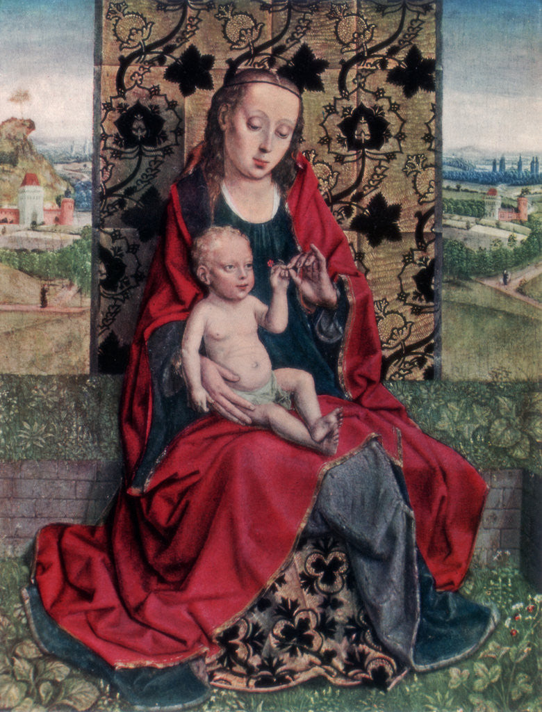 Detail of The Madonna and Child by Dirck Bouts