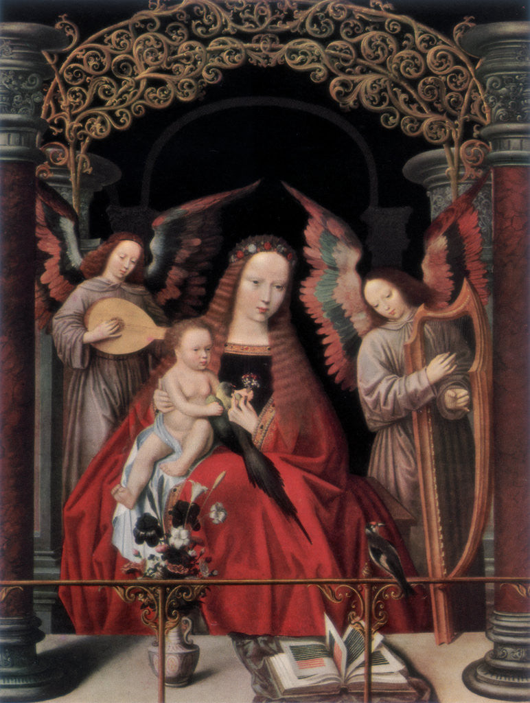 Detail of The Madonna and Child with Angels by Adriaen Isenbrandt