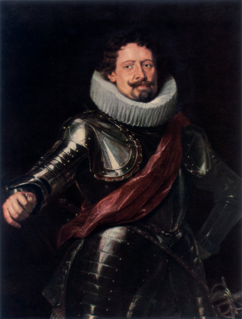 Detail of Portrait of Don Diego Messia, Marques de Leganés by Peter Paul Rubens