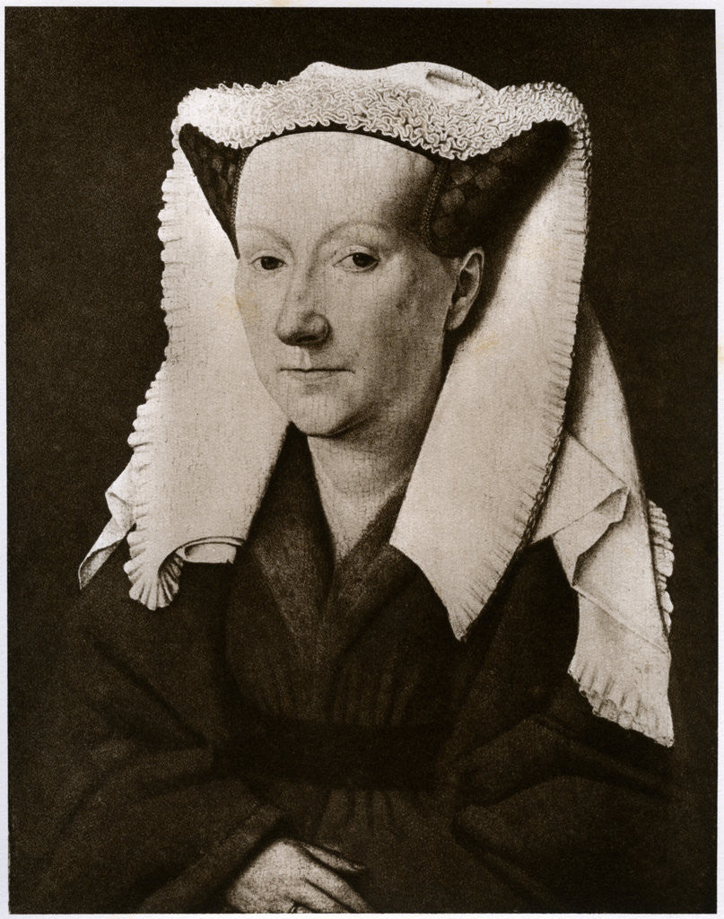 Detail of Portrait of Margaret van Eyck by Jan van Eyck