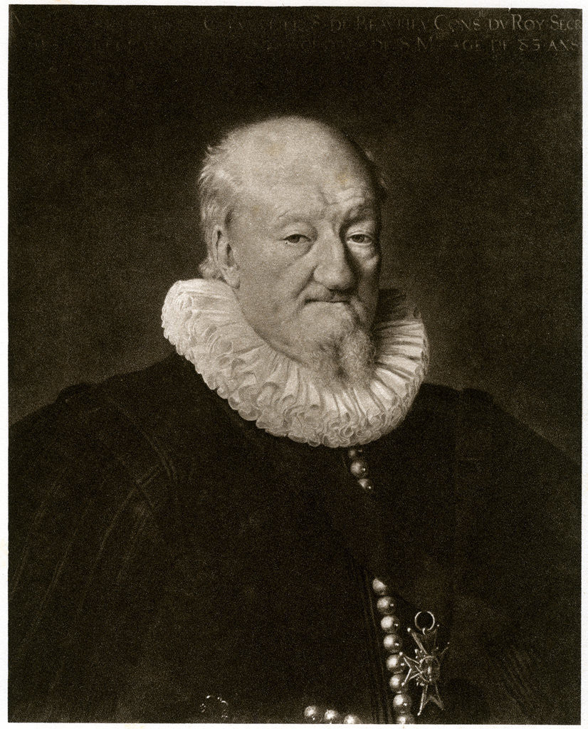 Detail of Portrait of Martin Ruzé de Beaulieu by Frans Pourbus the Younger