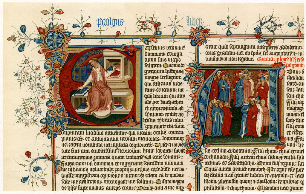 Detail of Illuminated initial letters by Anonymous