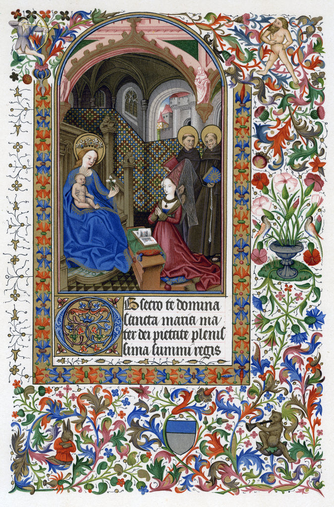 Detail of Amadee de Saluces and the Virgin by Anonymous