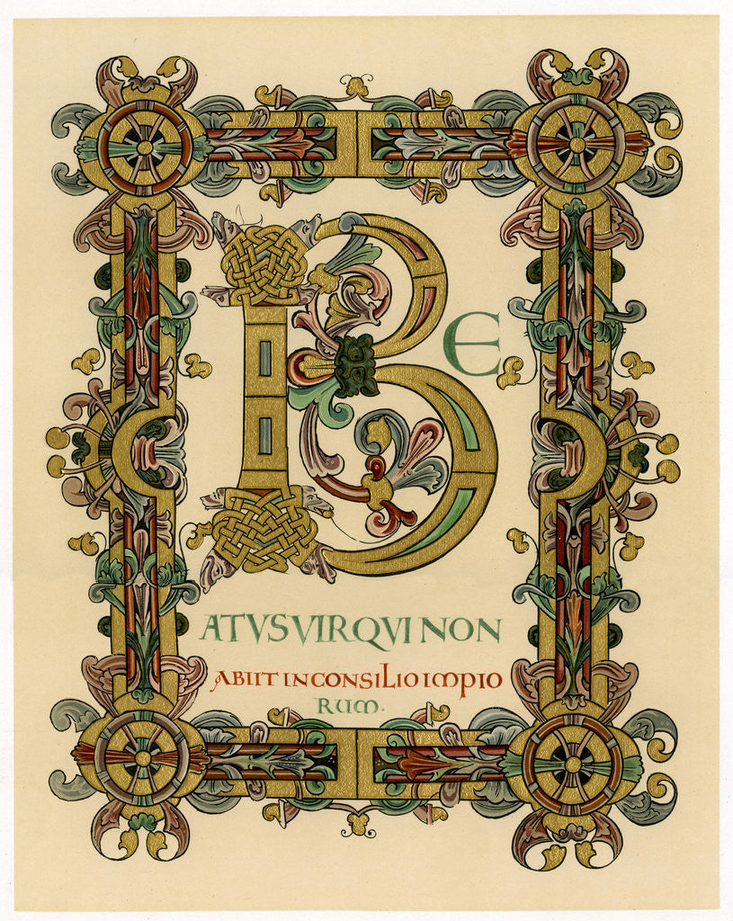 Detail of Initial letter 'B' by Anonymous