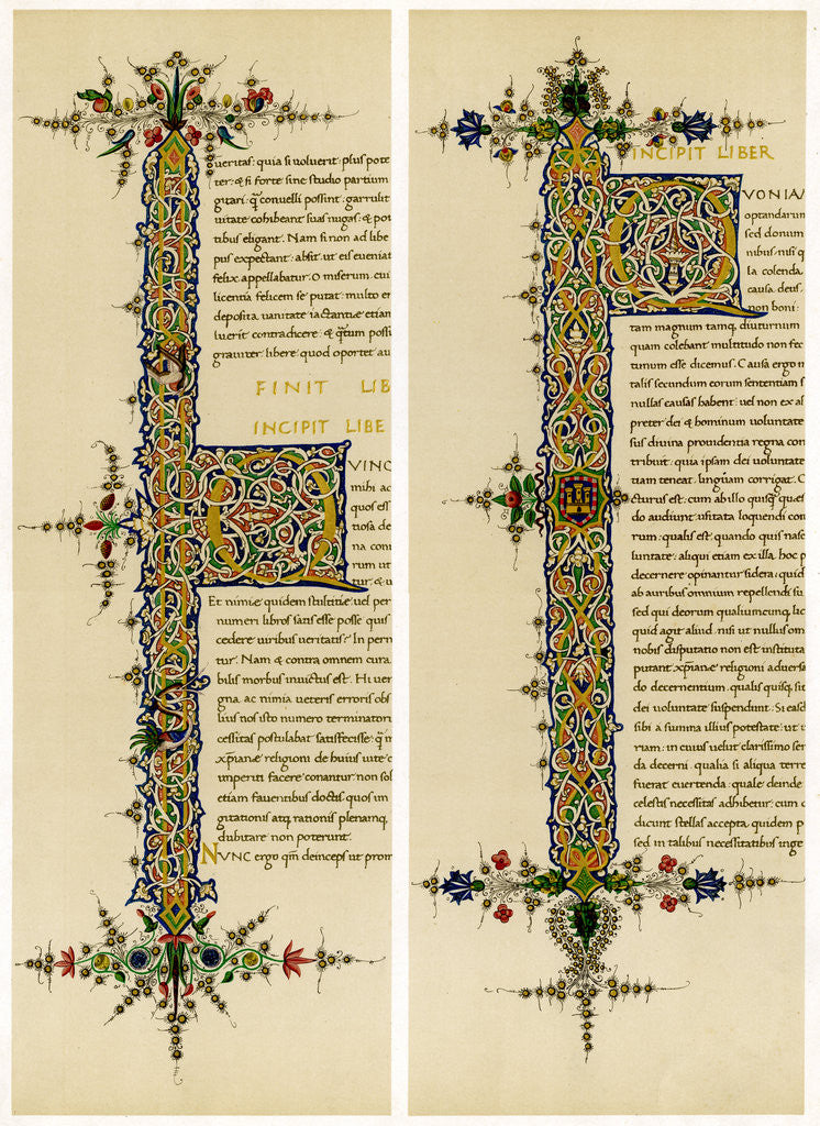 Detail of Illuminated initial letters by Anonymous