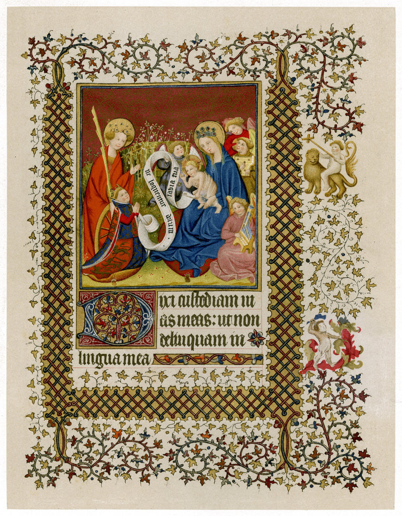 Detail of Henry VI before the Virgin and Child by Anonymous