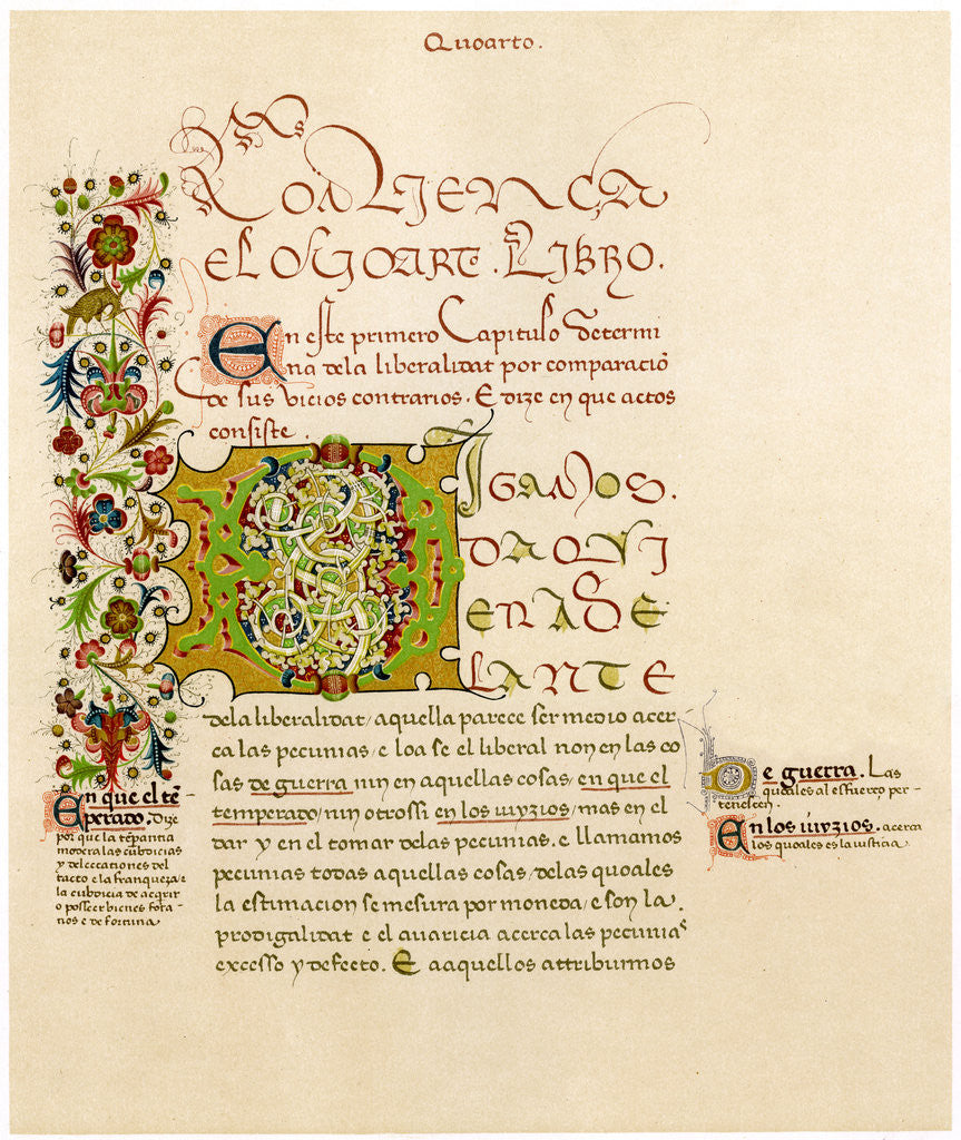 Detail of Illuminated letter 'D' by Anonymous